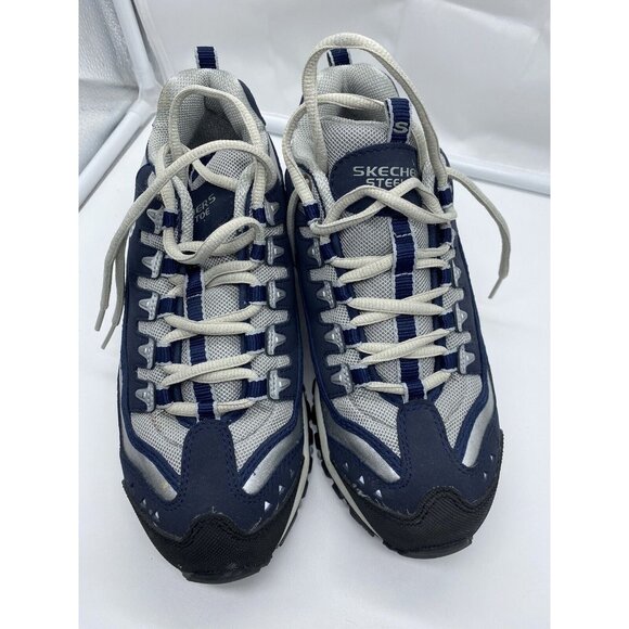 Skechers Steel Toe Work Shoes Women's Size 8 Navy Slip Resistant Comfort Safety - Picture 2 of 12